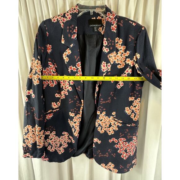 Cynthia Rowley Floral Blazer, Blue Multi, Sz: M, 70-03 - Picture 12 of 15